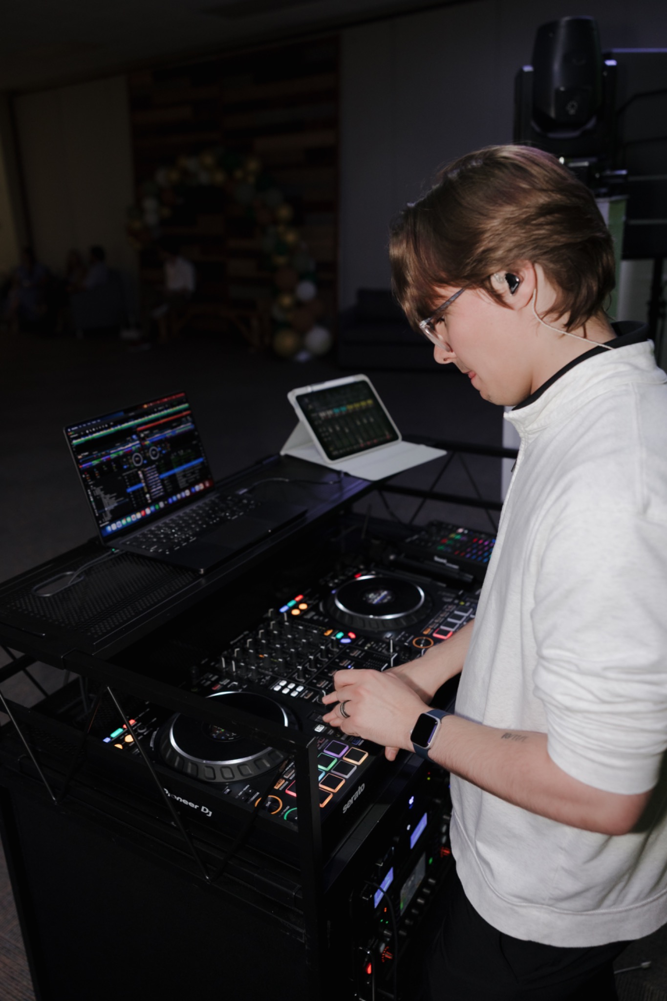 Javan DJing a luxury wedding reception